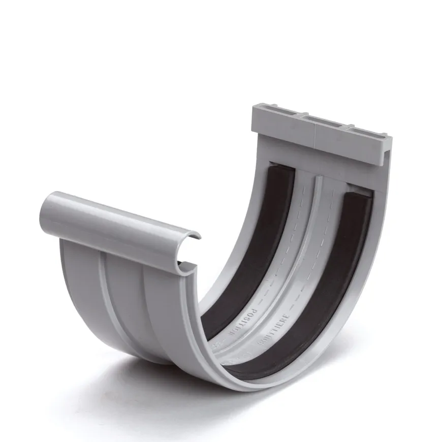 PVC mastgoot verbindingsstuk 170 mm, Grijs, Nicoll