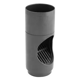 Nicoll PVC HWA bladscheider draaibaar 80 mm (mof / verjongd spie) | Antraciet