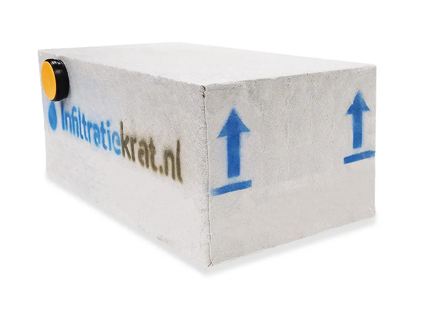 Infiltratiekrat 400 liter zwaar - 120 x 60 x 60 cm | 1 x 125 mm, ITK