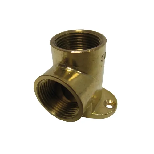 Messing muurplaat 3/4'' 421 - 90 graden