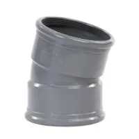 PVC bocht 15 graden 110 mm SN8 (2 x manchet)