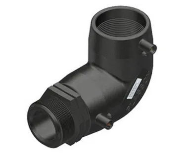 Plasson Elektrolas overgangsknie 40 mm x 1" - 90 graden voor water bu.dr.