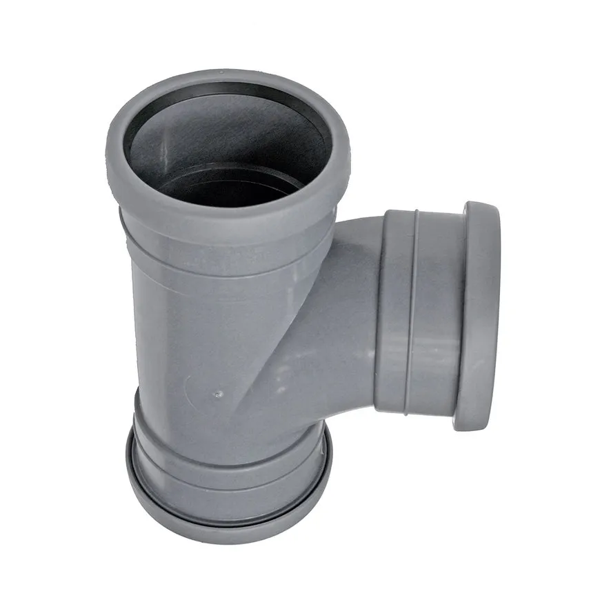 PP T-stuk 88 graden 40 mm (3 x manchet)