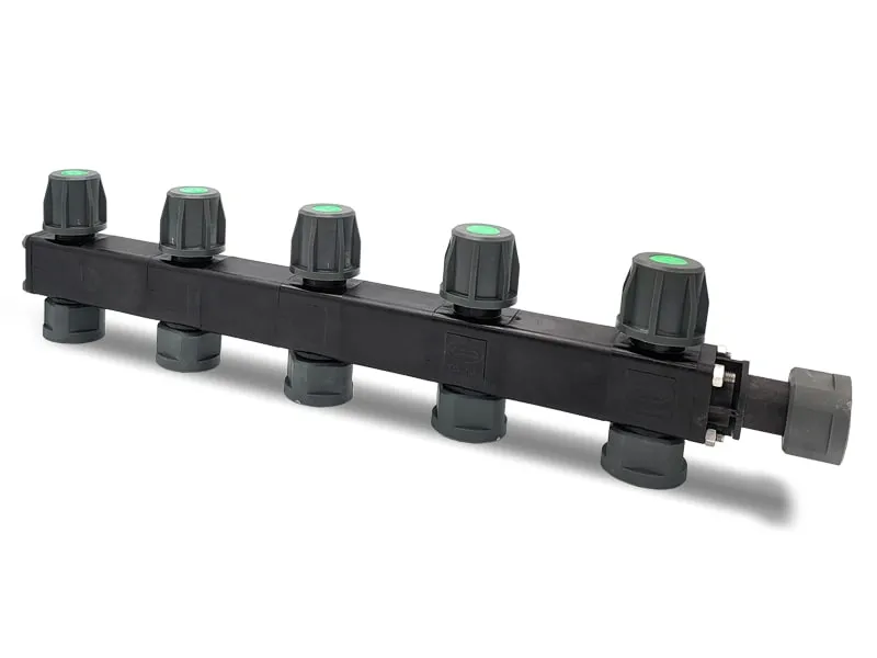 LEV Manifold verdeler 5-weg met kraan