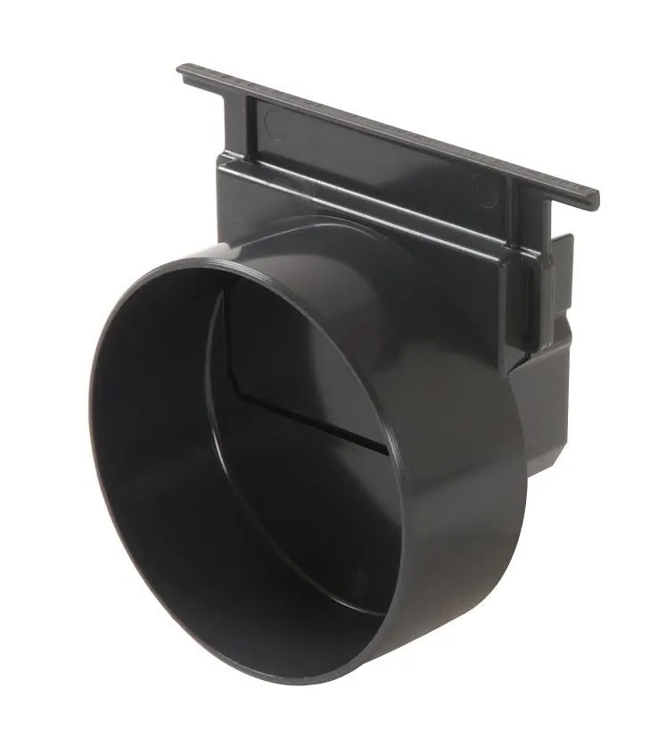 Nicoll eindkap Connecto 100 lijngoot - zijaansluiting voor gegalv. en gietijzeren rooster