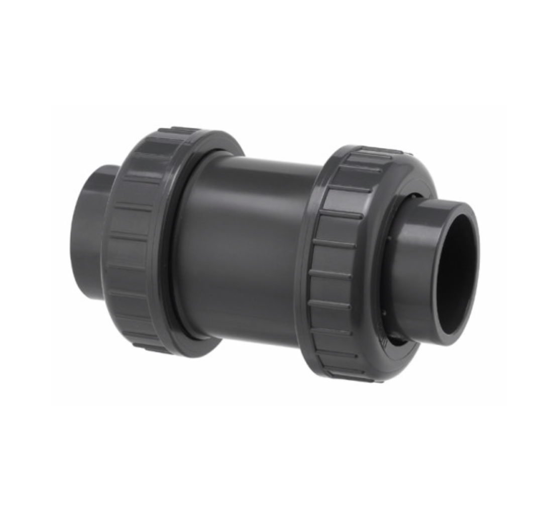 VDL PVC terugslagklep 25 mm - RVS veer / PN16