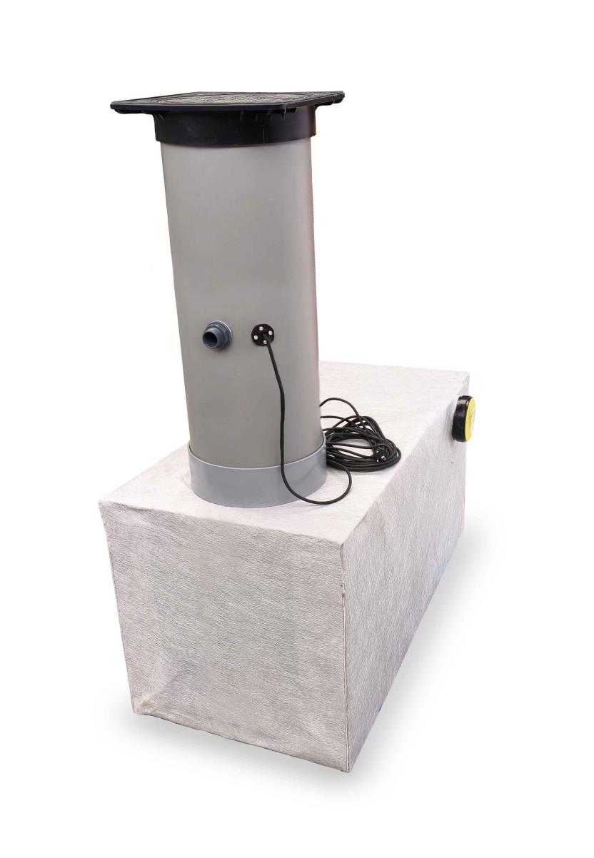 Drainage pompput 400 liter - installatiediepte op maat 130 - 160 cm