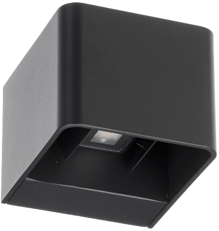 Suslight Sus Square Black LED wandlamp 230V