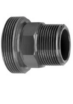 VDL PVC 1'' x 1/2'' draadeind buitendraad x buitendraad