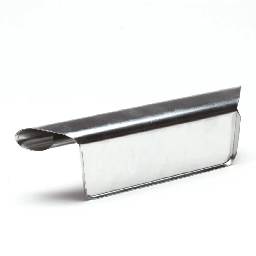 Zinken bakgoot eindstuk links B30, 120 mm, NTZ