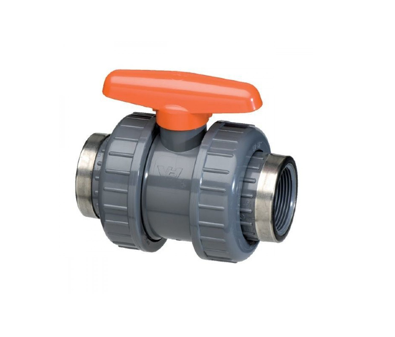 VDL PVC kogelkraan 1 1/2" - 2 x wartel binnendraad