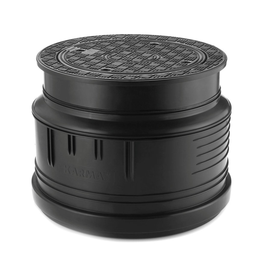 Karmat pp putafdekking 400 mm - met dichte deksel