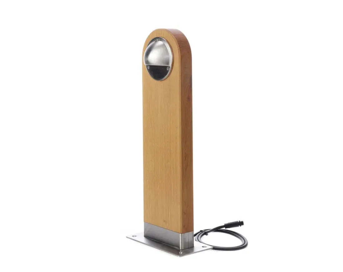 Suslight Sus Small One Oak RVS LED staande lamp 24V