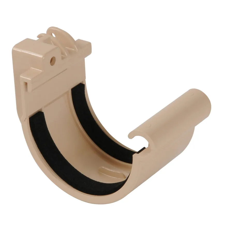 PVC mastgoot verbindingsstuk 70 mm, Zand, Nicoll