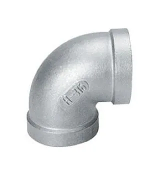 RVS knie 1" 90 graden bi.dr. x bi.dr.