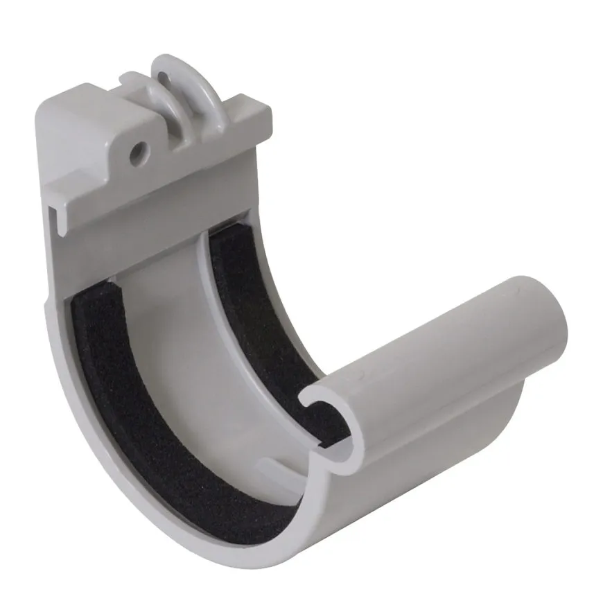 PVC mastgoot verbindingsstuk 70 mm, Grijs, Nicoll