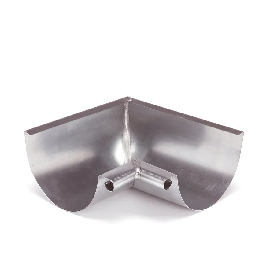 Zinken mastgoot binnenhoek 90° M37, 170 mm, NTZ