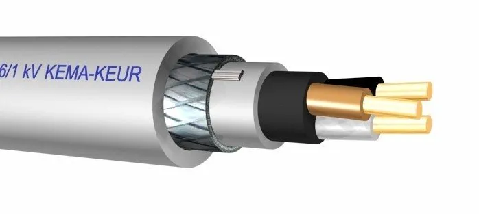 YMVK-as Dca grondkabel 3 x 2,5 mm2