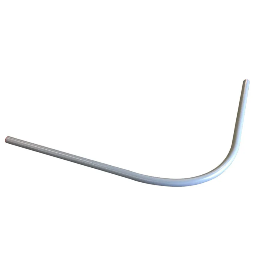 Invoerbocht 90 graden telecom grijs, 50 mm, H = 120 cm L = 4,25 m