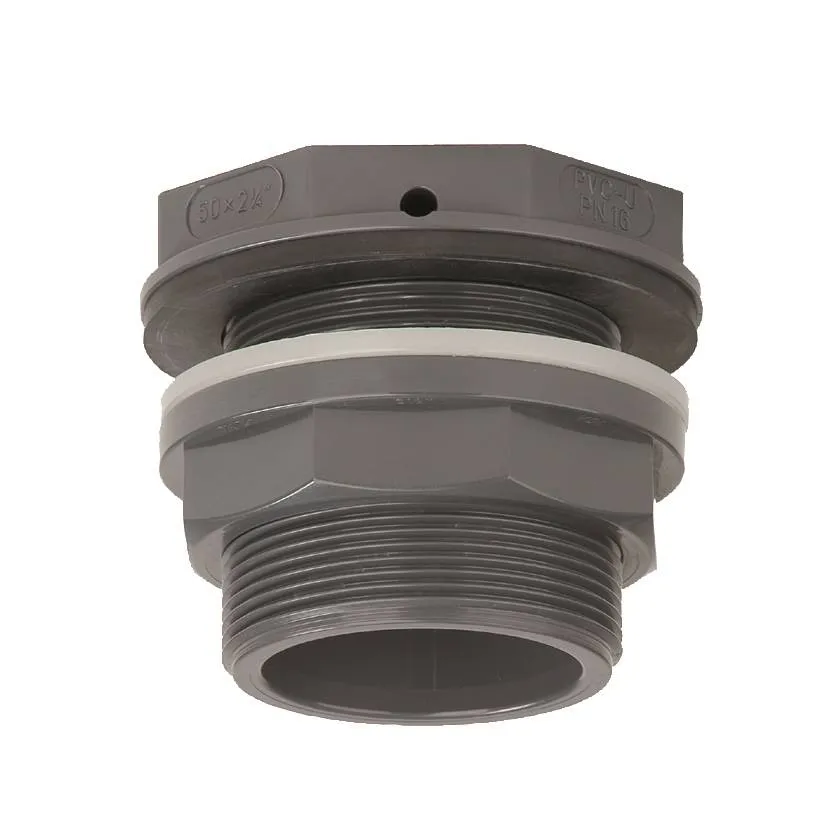 VDL PVC 32 mm x 1 1/2'' tankdoorvoer (vlakke leegloop)