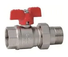 Vlinderkraan koppelbaar 1 1/4'' 1x binnen 1 x buiten