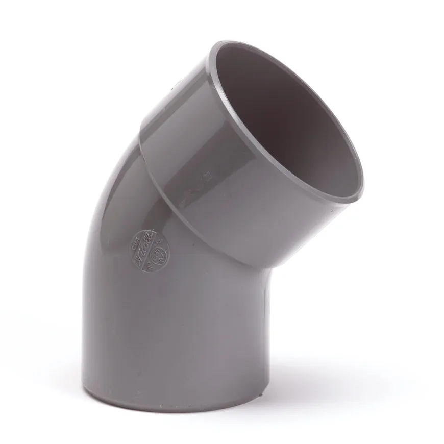 PVC bocht 45 graden 40 mm (mof/spie- lijm)