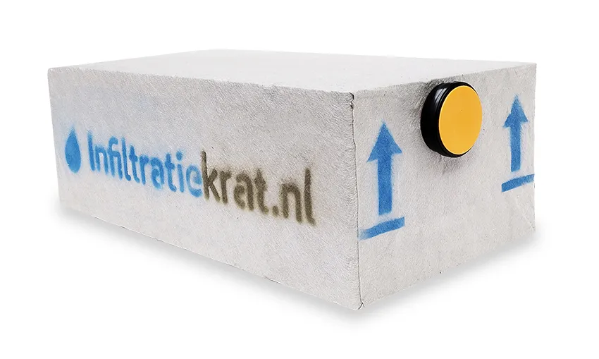 Infiltratiekrat 300 liter zwaar - 120 x 60 x 40 cm | 1 x 125 mm, ITK