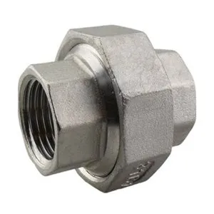 RVS koppeling driedelig 1/8" bi.dr. x. bi.dr.