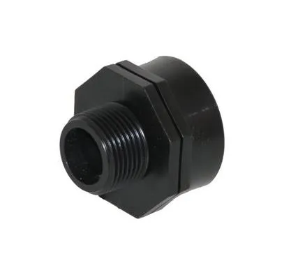 PP soknippel binnendraad x buitendraad - 1 1/2" x 1 1/4"