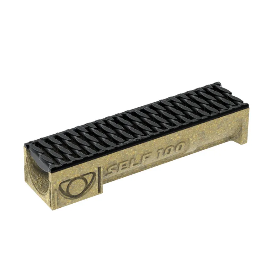 Anrin Self-100 Smart lijngoot met kunststof rooster | 50 x 12,2 x 10,3 cm