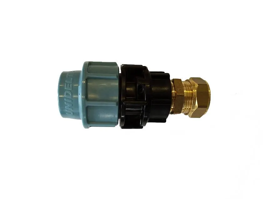 Tyleen - koper overgangskoppeling 25 x 22 mm, Unidelta