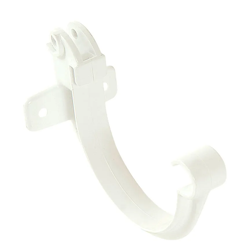 PVC mastgoot gootbeugel 70 mm, Wit, Nicoll