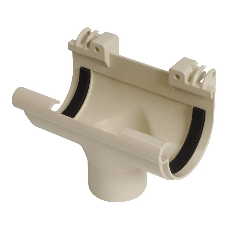 PVC mastgoot gootuitloop 70 mm x 50 mm, Zand, Nicoll