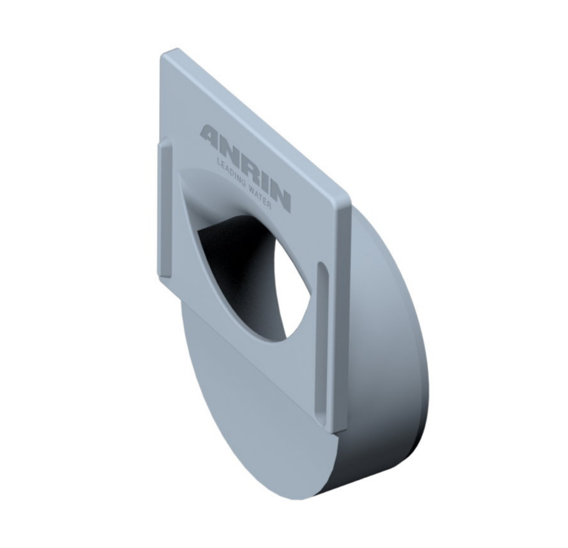 Anrin eindstuk met uitloop voor Self-ECO lijngoot - 12,1 cm met uitloop 110 mm