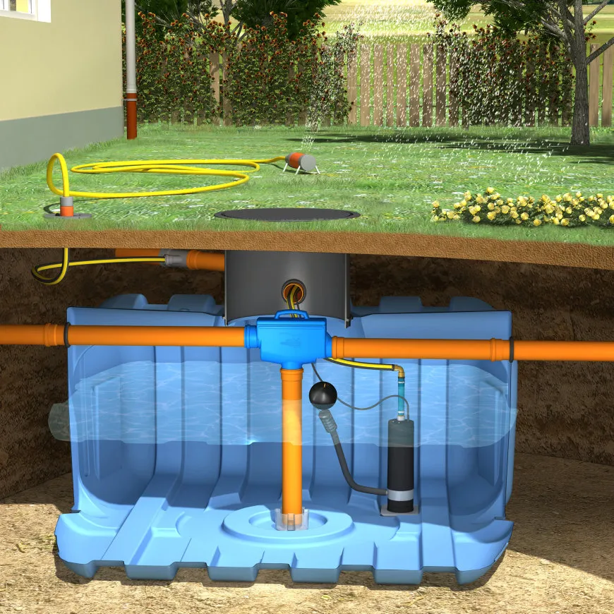 Regenwater hergebruiksysteem tuin - 5000 liter 