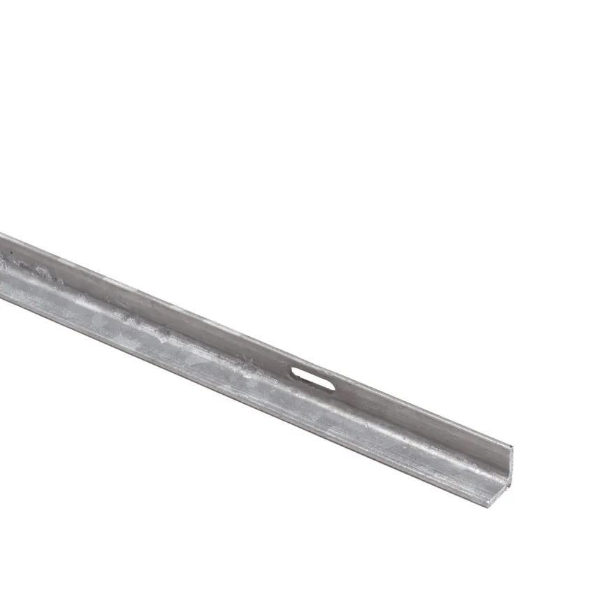 Dakgoot hoeklijn voor gootbeugel met tapgat L= 6m