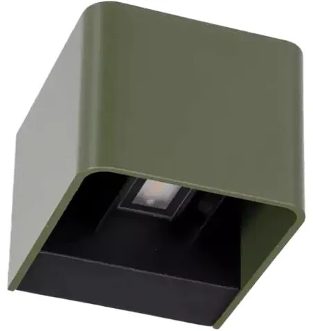 Suslight Sus Square Green LED wandlamp 230V