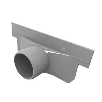 Nicoll eindkap Connecto 100 lijngoot met opzetstuk - 40 mm aansluiting