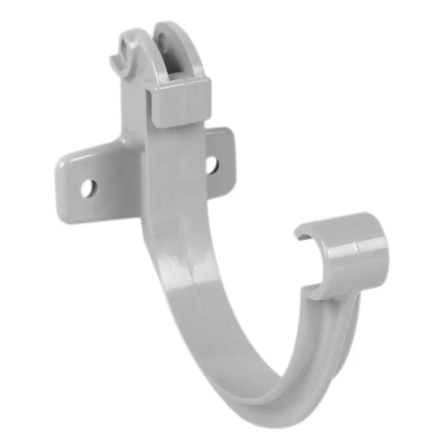 PVC mastgoot gootbeugel 70 mm, Grijs, Nicoll