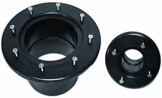 Wanddoorvoer met flens & verzinkte schroeven met tegenflens 40 mm