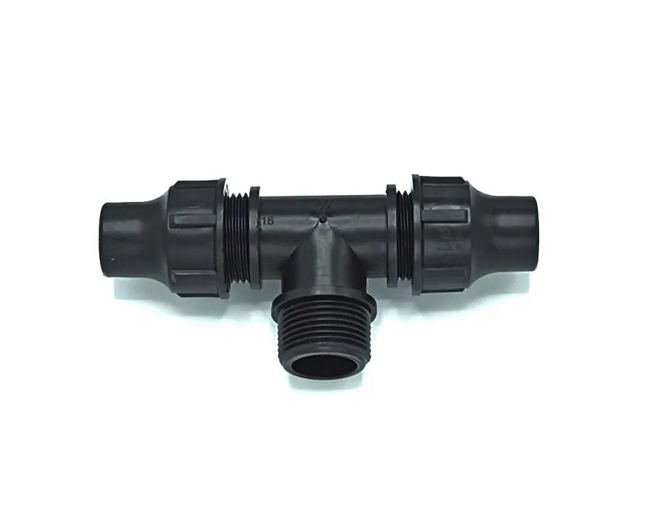 Druppelslang t-verbinder 16 x 3/4'' buitendraad