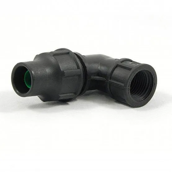 Druppelslang knie verbinder 16 mm x 1/2" binnendraad