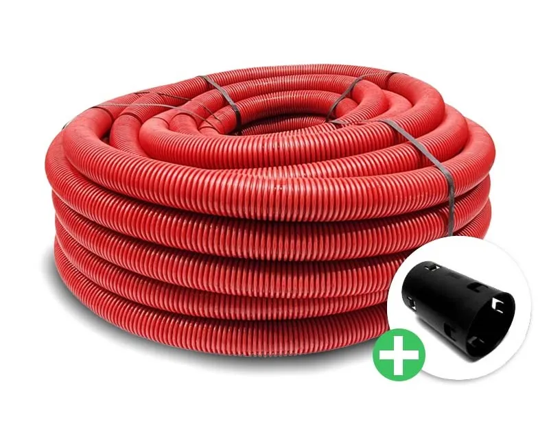 Mantelbuis 63 mm L = 25 m | Met trekdraad en koppelstuk