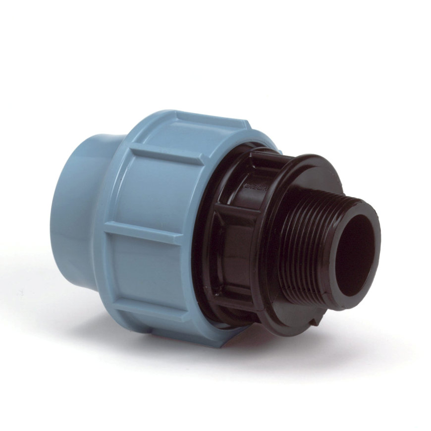 Tyleen koppeling x buitendraad 16 mm x 3/4", Unidelta