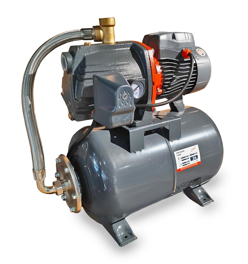 Leo AJM 75 hydrofoorpomp, 0,75 kW - 24liter