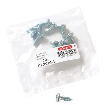 Nicoll montagemateriaal á 12 stuks FIXCAN voor gegalv. lijngoot rooster