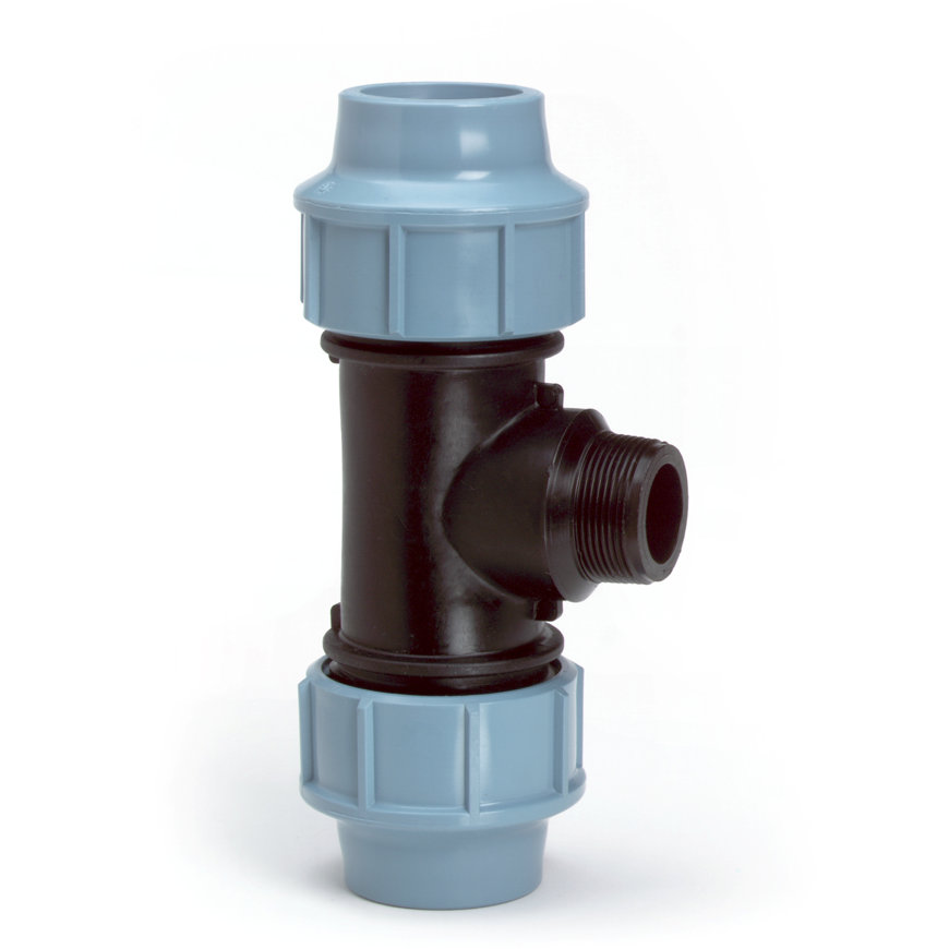 Tyleen T-stuk x buitendraad 16 mm x 1/2", Unidelta