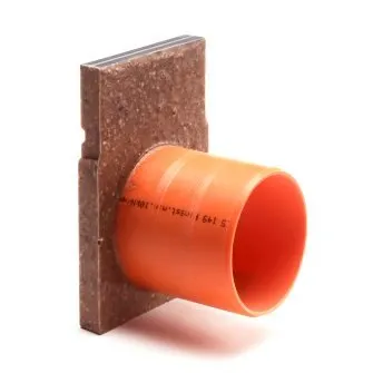 Anrin polymeerbeton eindstuk incl. uitloop voor KE-100 lijngoot H = 20 cm