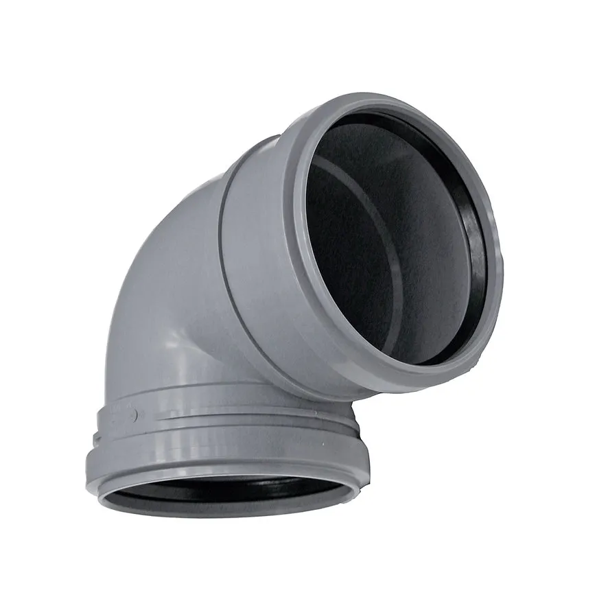 PP bocht 88 graden 50 mm (2 x manchet)