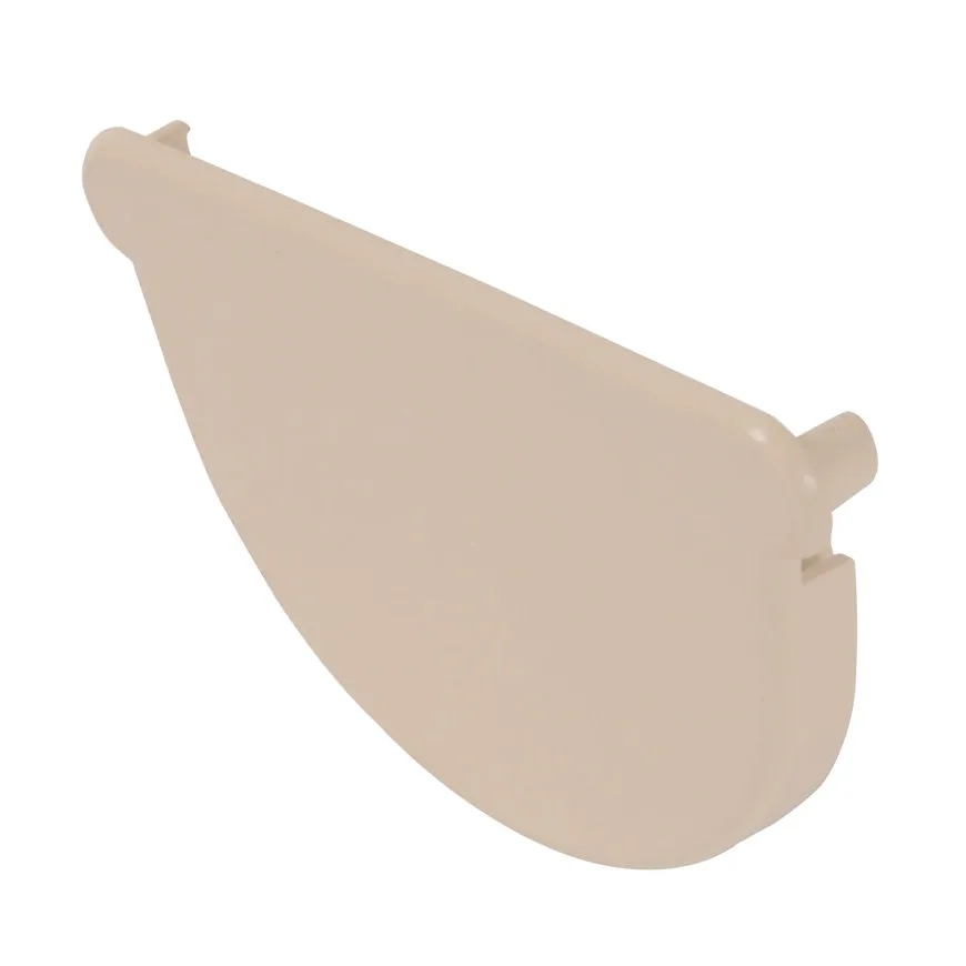 PVC mastgoot eindstuk voor gootuitloop / goot 70 mm, Zand, Nicoll